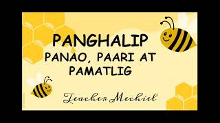 PANGHALIP PANAO, PAARI AT PAMATLIG