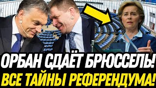 ПАНИКА! Брюссель в шоке от Орбана – Эффект домино запустит референдум!