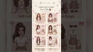 Hairstyle Guide For Girls 💇♀️✨ #fashioninspo #girlsfashion #outfitideas #trendingshorts #trendy