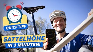 RICHTIGE Sattelhöhe finden in 3 Minuten | MTB & eMTB perfekt eingestellt | Quicktipps