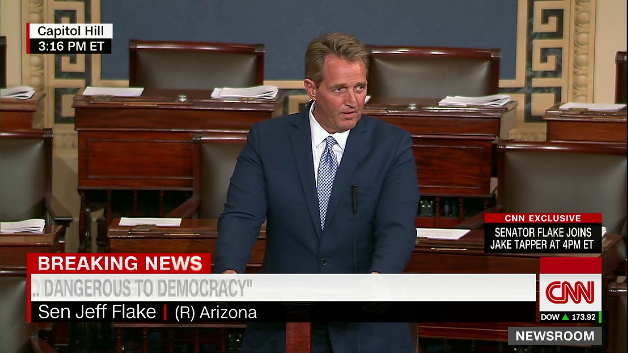 Jeff Flake gave the most important speech of 2017