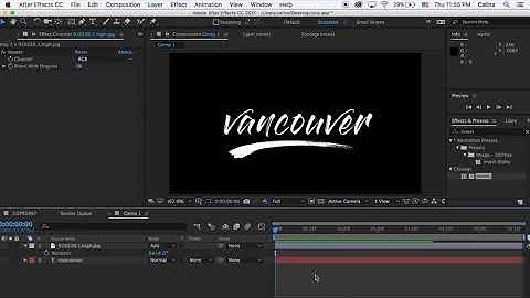 Write On Brush Stroke Text Effect Beautiful Destinations   After Effects Tutorial