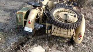 bmw r65 replica of ww ii motorcycle sidecar