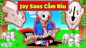 JAYGRAY CHẾ TẠO THÀNH CÔNG BỘ GIÁP SANS CẦM RÌU SIÊU NGẦU TRONG MINECRAFT*JAY AXE SANS 🪓💀