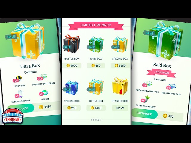 Pokémon GO United Kingdom on X: 🔔Time for an exclusive deal! 🔔 A  discounted box that includes Remote Raid Passes, Super Incubators, and  Golden Razz Berries is now available on the Pokémon