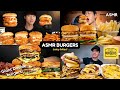 Asmr giant burgers fries mukbang compilation  juicy bites