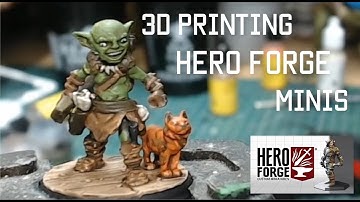 Downloading and 3D Printing, Hero Forge Miniatures (HD)