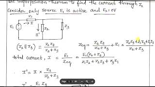 #BEC304 state and prove superposition theorem--- Important