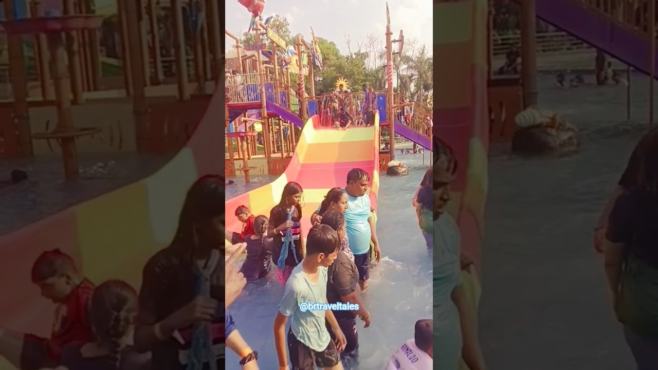 Fun at BK Water Park! Kids Slide Adventure 