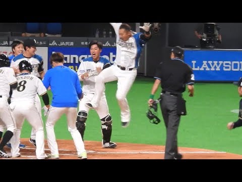 ＜2019.3.29オリックス戦10回裏1アウト満塁＞中田翔がナメてんのかなと気合が入って、サヨナラ満塁ホームランを放つ！