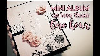 Mini Album in Less than an Hour! Start to Finish #rosakellyonehourcrafting