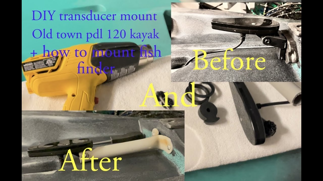 DIY Transducer mount for Old town PDL kayak using PVC pipe!! 