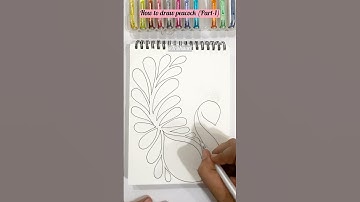 How to draw peacock (Part-1) #trishuart #peacock #howtodraw #tutorial #creative #jaidmeel