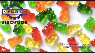 Small full Automatic CBD THC VITAMIN pectin gelatin jelly gummy bear candy making machine