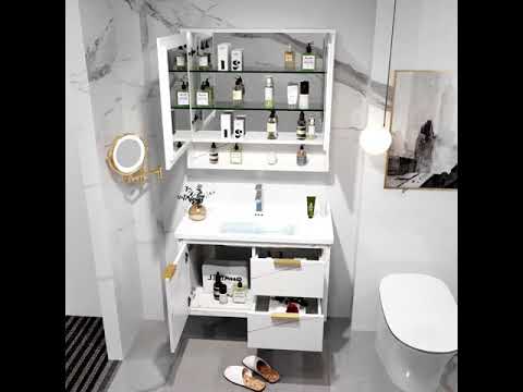 Video: Comfortable and practical bathroom sink cabinet