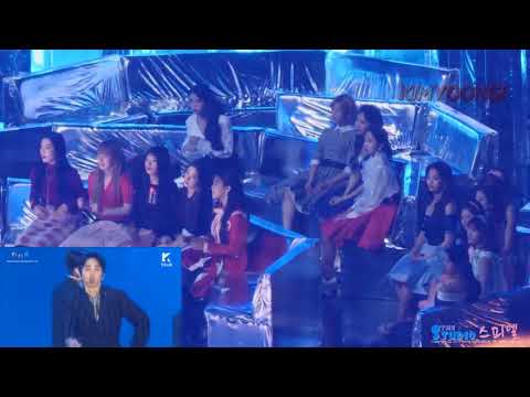 TWICE , RED VELVET , IU Reaction To EXO   KO KO BOP @Melon Music Awards 171202