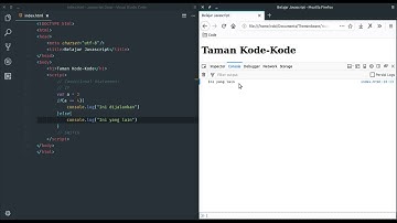 Tutorial Javascript Dasar #5 - Conditional Statement (If-Else dan Switch-Case)
