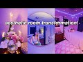 EXTREME ROOM TRANSFORMATION + ROOM TOUR 2021 *aesthetic/pinterest inspired*