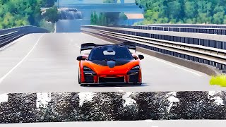 Cars vs Speed Bumps - BeamNG Drive