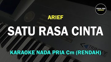 SATU RASA CINTA KARAOKE PRIA/COWOK NADA RENDAH
