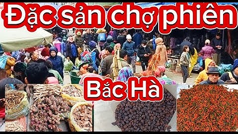 Cuộc sống con người vùng cao I Cùng đi chợ phiên Bắc Hà I một góc chợ phiên nhiều nông sản quý I tk-