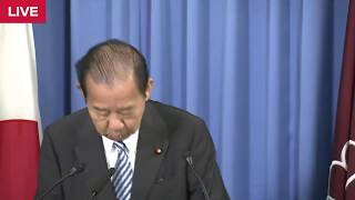 自民党新役員　記者会見