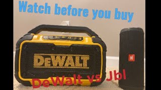 DEWALT VS JBL SPEAKER (WATCH BEFORE YOU BUY!!!!!)