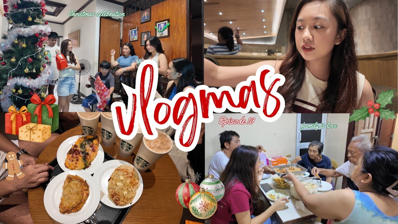 VLOGMAS Ep 10🎄 CHRISTMAS DAY VLOG ✨ celebrating with the fam & opening presents 🎁