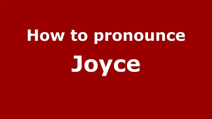 How to pronounce Joyce (French) - PronounceNames.c...