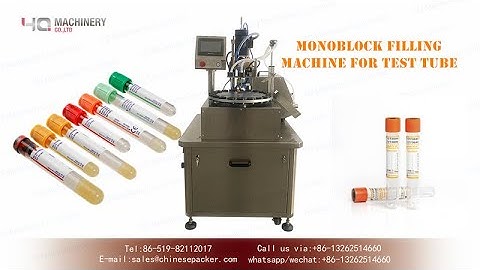 Monoblock filling and capping machine for test tube|rotary filler cap closing machine for test kit