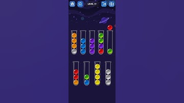 BALL SORT PUZZLE Level 17 Gameplay #ballsortpuzzle #shorts #gaming