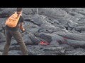 Walking on Hot Lava - Live Volcano!