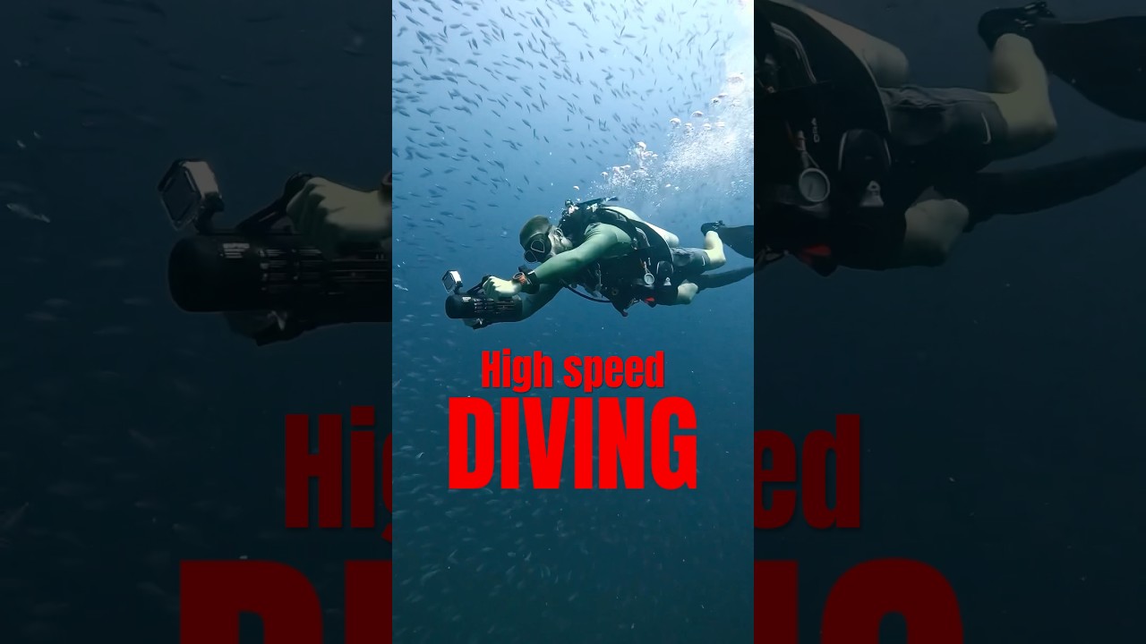Going fast, DPV Diving