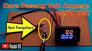 How to install a 100V 10A Digital Volt Ampere Meter