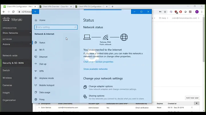 Meraki Client VPN Tutorial - Rhino Networks