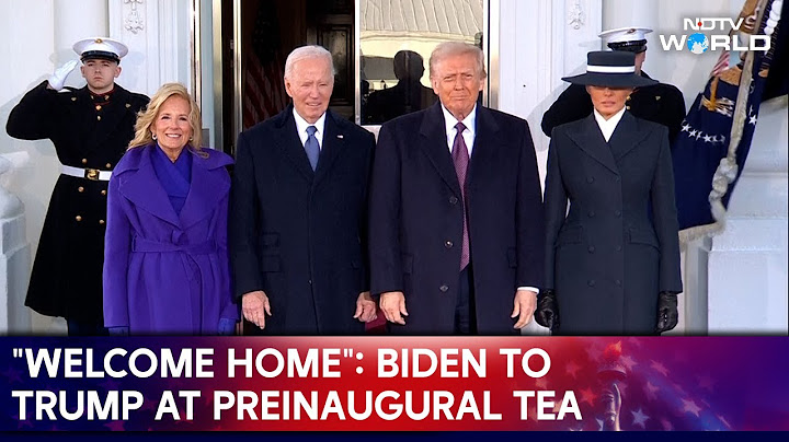 Donald Trump News | The Bidens Welcome The Trumps At The White House For A Preinaugural Tea