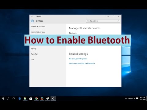 How to enable or disable / turn on off bluetooth in windows 10 send receive files, pictures, music and video across devices through 1. click ...