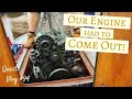 Taking The ENGINE Out Of Our Narrowboat For Repairs | Quest Vlog #94