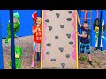 PJ Masks Gekko Plays with Fidget Spinners with Assistant and Batboy