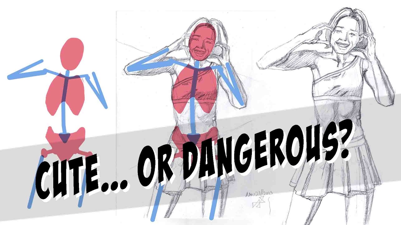 How to Draw a Playful Fighter Victory Pose | Mona Kimura Anatomy