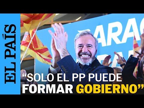 ELECCIONES ARAGÓN | Jorge Azcón: "No hay ningún otro partido que pueda formar gobierno" | EL PAÍS