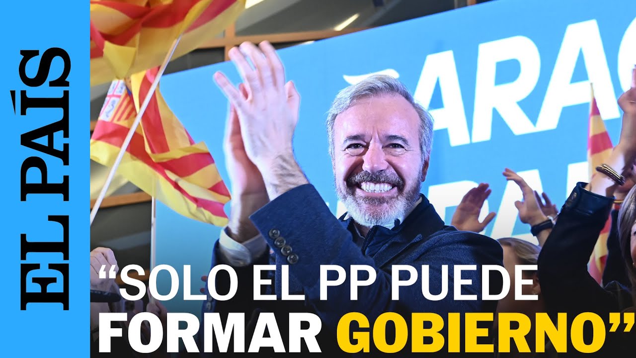 ELECCIONES ARAGÓN | Jorge Azcón: "No hay ningún otro partido que pueda formar gobierno" | EL PAÍS