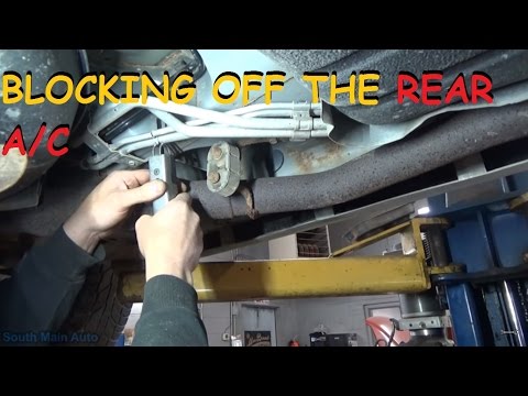 Installing Rear A/C Block Off