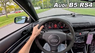 Audi B5 RS4 Avant - Highway Run to Canada (POV)
