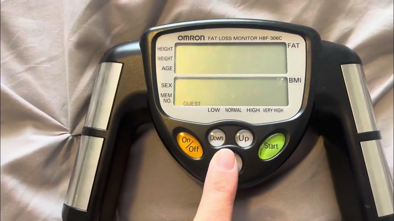 Omron HBF 306C Handheld Body Fat Loss Monitor Review, Amazing fat loss  monitor 