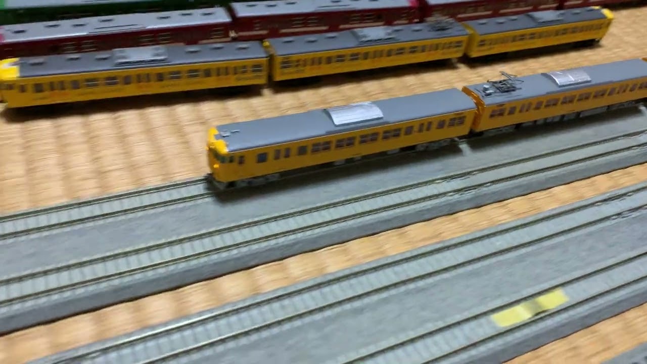 鉄道模型 115系（国鉄、広島色、JR西日本末期色） - YouTube