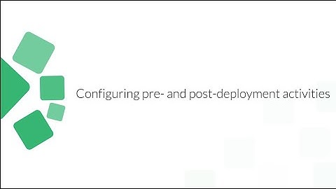 Configuring pre and post-deployment activities for a software package