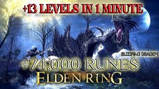 How To Get 74,000 Runes in ONE KILL - (sleeping dragon EASY) Elden Ring Guide
