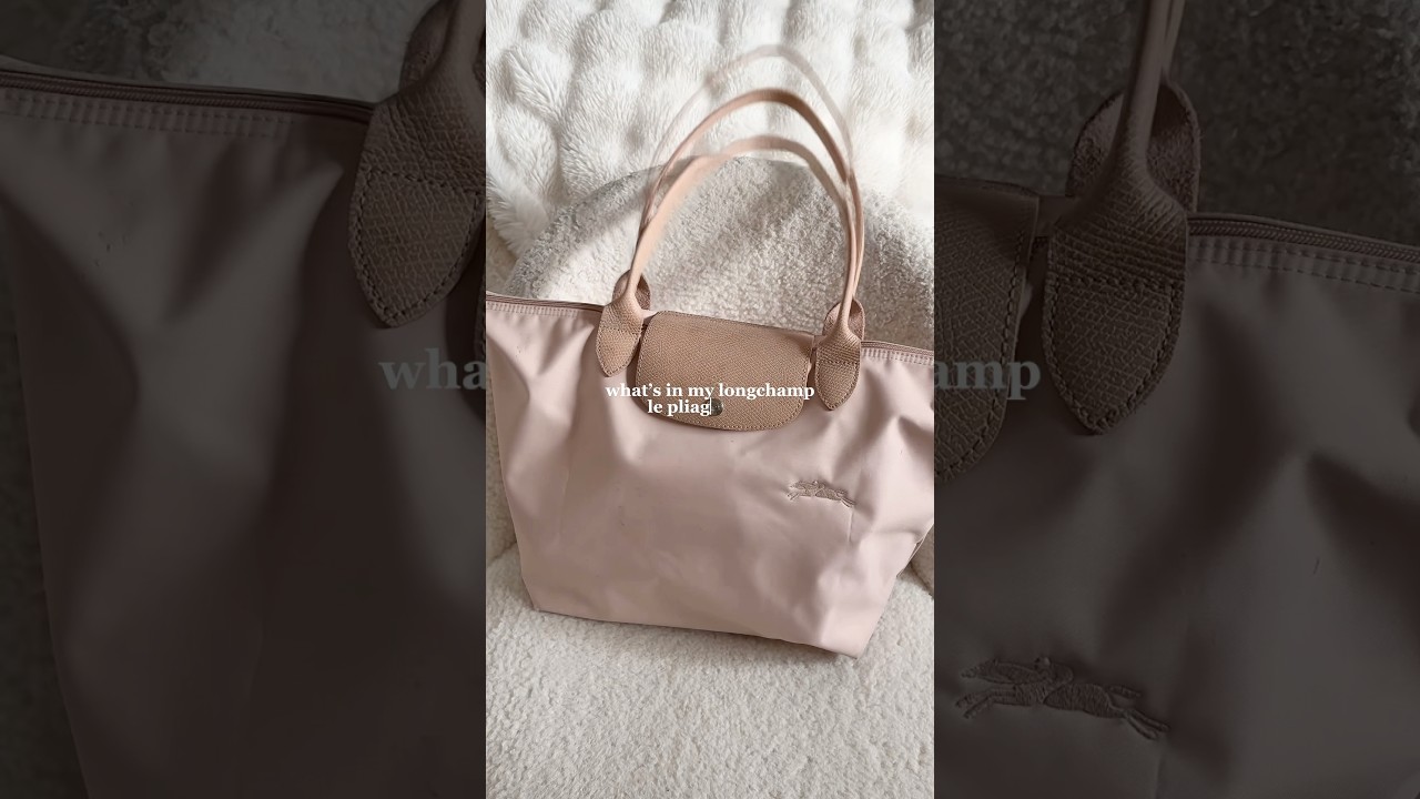 pack my longchamp le pliage with me 🩰