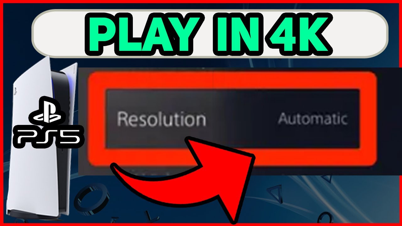 PS5 HOW TO PLAY IN 4K (Fast Tutorial) - YouTube